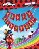 Miraculous Super Heroez Happy Bırthday Uzar Yazı Banner - 1