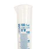 ISOLAB 100ml Plastik Mezür Mavi Skala - 3