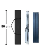 Yek Outdoor Portatif Alüminyum Kamp Masası Siyah 60x82x48cm - 4