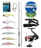 Yek Outdoor Spin Olta Seti Kendo Kenshi Pro 2.73m 12-45gr Olta Kamışı&Shimano Sienna 3000 Fg Spin Makinesi - 1