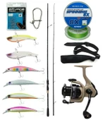 Yek Outdoor Spin Olta Seti Kendo Kenshi Pro 2.65m 10-35gr Olta Kamışı&Okuma Outrax OR-4000SGA Olta Makinesi - 1
