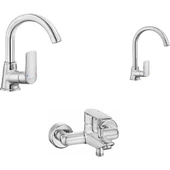 Lia Serisi Batarya 3'lü Seti (Banyo Mutfak Lavabo thumbnail 1