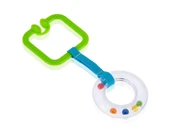 Babyjem Pusete Asılabilir Kare Sesli Çıngırak Yeşil thumbnail 1