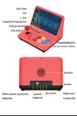 RETRO ARCADE Büyük ekran 9 Inch Joystick oyun konsolu klasik Retro    Arcade 20.000 Adet Oyun - 4