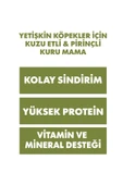 Kuzu Etli Yetişkin Köpek Maması 18 Kg - 3