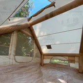 Yek Outdoor 210D Oxford 6 Kişilik 4 Mevsim Soba Çıkışlı Şişme Kamp Çadırı – Pompalı, 210x300x190 cm - 5