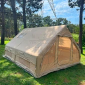 Yek Outdoor 420D Oxford 12 Kişilik 4 Mevsim Soba Çıkışlı Şişme Kamp Çadırı – Pompalı, 400x300x210 cm - 4