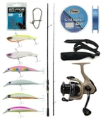 Yek Outdoor Spin Olta Seti Kendo Kenshi Pro 2.73m 12-45gr Olta Kamışı&Okuma Outrax OR-4000SGA Olta Makinesi - 1