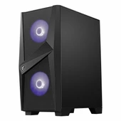 MSI MAG Forge 100M USB 3.2 RGB ATX Mid Tower Siyah Kasa thumbnail 3