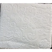 Merinos Elegans Çift Kişilik Battaniye Çiçek Desen Battaniye Kemik  220x240 cm - 2