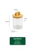 Bambum Ciri - Bambu Kapaklı Baharatlık 12 Cm - 4