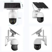Wifi Uygulamalı Gece Görüşlü Solar Güneş Enerjili Kamera Akıllı Dış Mekan Güvenlik Kamerası - 5