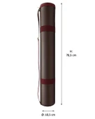 Yuga Suni Deri Proje Tüpü 10,5 cm Bordo - 6