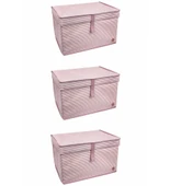 Çok Amaçlı Düzenleyici Kutu Organizer Cırt Cırtlı Hurç Mega Plus Boy 40cm X 30cm X 70cm (5 Adet) - 2