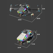 S5 Pro Akıllı Drone Katlanabilir ve 4K HD Kameralı Çift Lensli Yüksek Hızlı Çocuklar İçin uygun Drone thumbnail 6