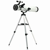 -76x700 Profesyonel Aynalı  Uzay Teleskopu-beyaz - 3