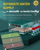 130 Tavuk Yumurtalık Tam Otomatik Extra Yedek Motorlu Kuluçka Makinesi Kaz Ördek Bıldırcın - 6