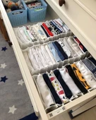 8 Bölmeli Dolap Ve Çekmece Içi Düzenleyici Akordiyon Organizer L-00517 (6 Adet) - 1