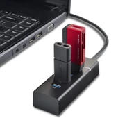Çok Amaçlı 4 Port Girişli Güçlü Usb 3.0 Port Çoklayıcı Adaptör Switch Splitter Hub 1.2m Kablo - 3