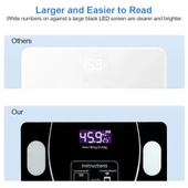 Akıllı Kablosuz Dijital Banyo Ve Vücut Yağ Ağırlık Ölçeği Vücut Kompozisyonu Analizörü Bluetoothlu Tartı - 7