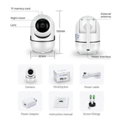 Ev Güvenlik 1080p Wifi Akıllı Kamera Bebek Monitör Hareket Algılama Sesli Alarm Ses Dinleme Gece Görüş Tf Kart Bulut Depolama Bebek Kamerası - 6