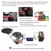 Epilons 12v 2000w Modifiye Sınus İnverter 220v Dijital Göstergeli- Taşınabilir Güç Kaynağı - 7