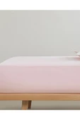 English Home Düz Pamuklu Ara Ebat Lastikli Çarşaf Toz Pembe - 1