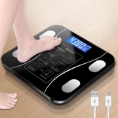 Akıllı Kablosuz Dijital Banyo Ve Vücut Yağ Ağırlık Ölçeği Vücut Kompozisyonu Analizörü Bluetoothlu Tartı - 1