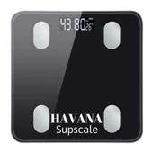 Raiden Supscale Dijital Baskül Yağ Su Kas Vücut Kitle Endeksi Kilo Ölçer Tartı - SİYAH-BEYAZ thumbnail 2