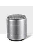 Mini Alüminyum Tws Kablosuz Bluetooth Hoparlör – Yuvarlak Metal Tasarım, Yüksek Bas Ve Taşınabilir Özellikler - 3