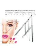 Microblading Simetrik Ve Estetik Kaş Ölçüm Cetveli, Kalıcı Makyaj Altın Oran Pergeli 275 - 1