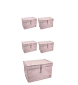 Düzenleyici Kutu Organizer Cırtlı Saklama Hurç Maxi Boy 30cm X 40cm X 50cm (5 Adet) - 1