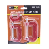 3 Parça C Tipi Mengene Seti İşkence Aleti Hobi İşkence - 2