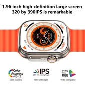 Ws28 Ultra 49mm Siri Tansiyon Ateş Nabız Ölçer Akıllı Saat - 2