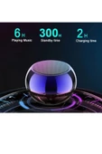 Metal Mini Kablosuz Hoparlör Şarjlı 4w Mini Bluetooth Speaker Tws Özellikli Ses Bombası - 1