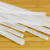 Şeffaf Sıcak Silikon Çubuğu Mum Silikon Kalın 1 Kg 30 Cm - 1