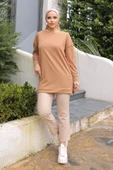 Yeni Stil Bej Arma Detay Tunik 10020 - 3