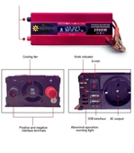 Epilons 12v 2000w Modifiye Sınus İnverter 220v Dijital Göstergeli- Taşınabilir Güç Kaynağı - 3