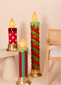 The Mia Dekoratif Led Işıklı Yılbaşı Mumu 25x25x55 cm thumbnail 3