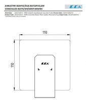Eca Tiera Ankastre Duş Bataryası Sıva Üstü Grubu 102167105-K thumbnail 2