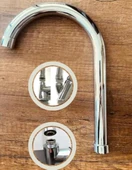 Mutfak & BANYO Eviye Batarya Kuğu Borusu Uzun Baston 27 Cm - 2