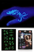 Kanserojen Madde İçermeyen Geçici Fosforlu Dövme Sticker Seti - 2