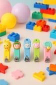 6 Adet Karakterli Şirin Tırnak Makası Pratik Güvenli Kullanım Bebek Çocuk Renkli Figür Tırnak Makası - 4