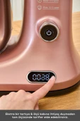 Karaca Pro Artisan Tartılı Dijital Ekran Zaman Ayarlı Döküm Hamur Yoğurma Makinesi Rosegold 1600W 5L thumbnail 5