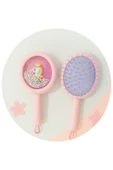 1 Adet Unicorn Figürlü Renkli Boncuklu Çocuk Saç Tarağı Fırçası ve 1 Adet Tırnak Makası Seti Pratik - 5