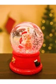 Yeni Yılın En Güzel Hediyesi 2026 Yılbaşı Çello Çalan Noel Baba Temalı Led Işıklı 9 cm Kar Küresi - 2