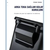 ÜSKÜDAR İLETİŞİM Kullanışlı Ev Ofis Araç İçi Düzenleyici Koltuk Arkası Çöp Kutusu - 3