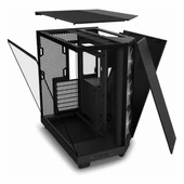 NZXT H6 Flow USB 3.2 RGB ATX Mid Tower Siyah Kasa thumbnail 6