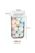 Vip Ahmet 9 Lu Süper Saklama Kabı Set 1200 ml - 1200ml Erzak Kabı - 3