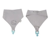 Babyjem Emzik Askılı Müslin Önlük Gri thumbnail 3